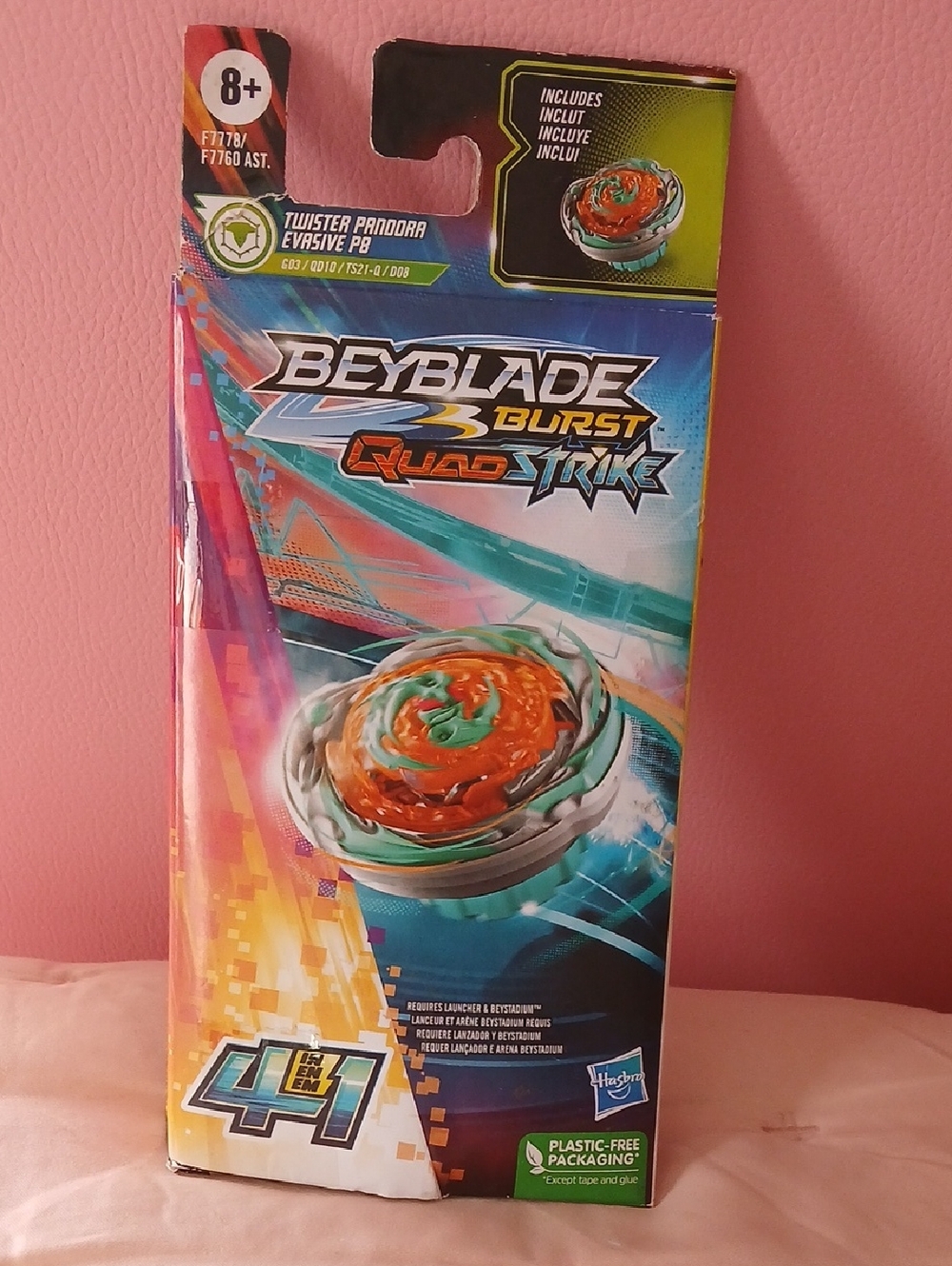 Beyblade Burst Quad Strike Twister Pandora Kids Toy Orange & Green
